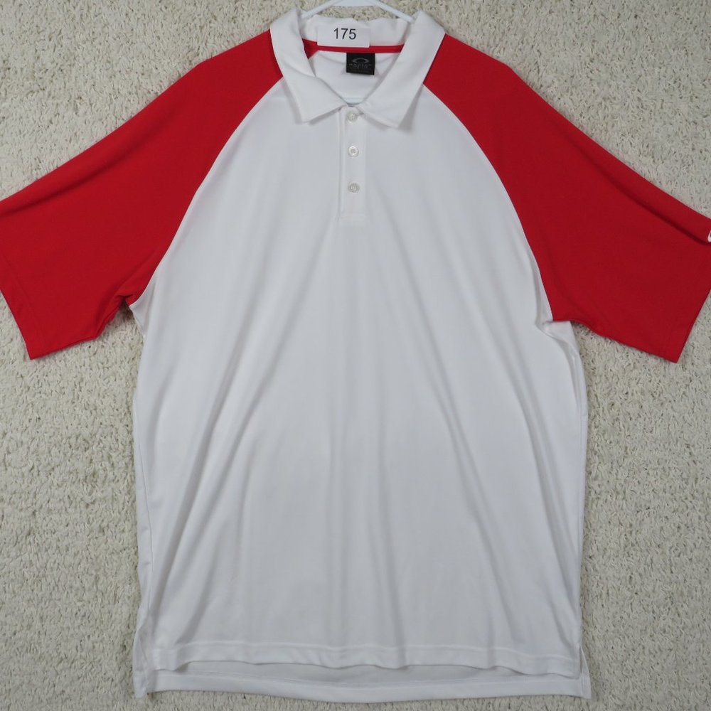 Oakley* Men's Short Sleeve Straight Hem Pullover Polo Golf‎ Shirt~ Size XXL
